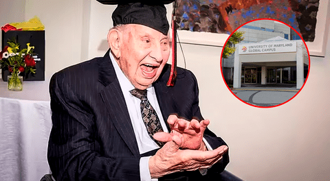 Hombre de 100 años recibe diploma universitario después de 50 años: piloteó avión en Segunda Guerra Mundial