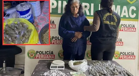 Rímac: capturan a ‘Abuela Cruella’ por vender drogas y ocultarlas en latas de suplementos