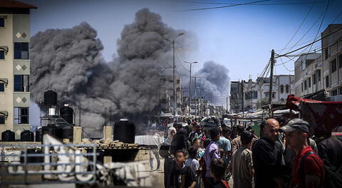 Casi 80.000 personas huyeron de Rafah desde que Israel aumentó sus ataques en el sur de Gaza