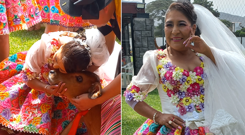 Cantante Martina de los Andes se 'casa' con su ternero tras varias infidelidades: “Me han pagado mal”