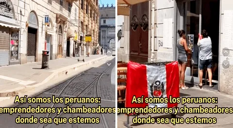 Peruana en Roma se sorprende al ver negocios cerrados excepto restaurante de Perú: “Somos chamba”