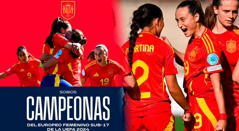 ¡Invencibles! España golea por 4-0 a Inglaterra en la final y es campeona del Europeo Sub-17 Femenino