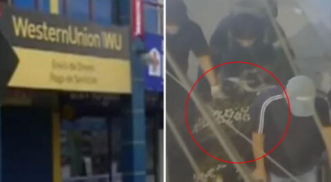 Frustran robo de caja fuerte de Western Union en Ate: cámaras captaron asalto y recorrido de ladrones
