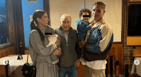Ana Paula Consorte publica foto familiar con Paolo Guerrero, sus hijos y su papá, pero luego la elimina