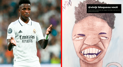 Vinicius Jr. bloquea a fan que le envió un retrato suyo: ¿Qué ocurrió con el dibujo que desató la polémica?