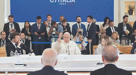 G7: papa Francisco pide regulación de la IA