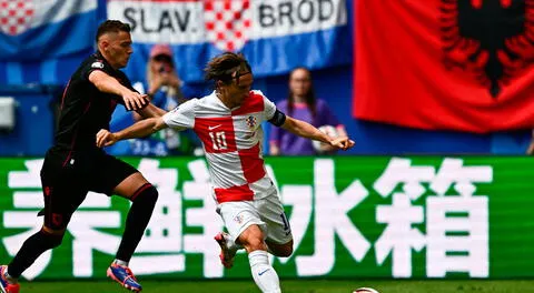 Croacia y Albania empataron 2-2 en un partidazo por la Eurocopa: Luka Modric se complica