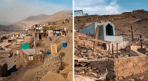 Estas casas de Independencia han sido construídas en un cementerio: Los niños juegan entre tumbas