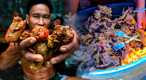 El país de Asia que vende comida hecha con restos de la basura: la carne es separada, lavada y cocinada en salsa