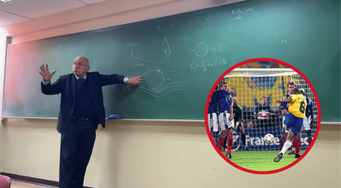 Profesor de la UNI explica el gol de Roberto Carlos, en el Brasil vs. Francia de 1997: "Todo es ciencia"