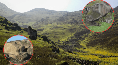 Esta loma de Lima reverdece en invierno y es la única con formaciones rocosas con apariencia de animales