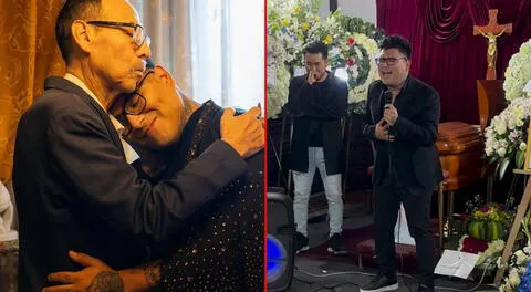 Cantante de Hermanos Yaipén rompe en llanto al cantar en velorio de su padre: “Te amaré siempre mi superhéroe”