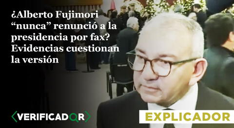 ¿Alberto Fujimori “nunca” renunció a la presidencia por fax, como dijo José Cevasco? Evidencias cuestionan la versión