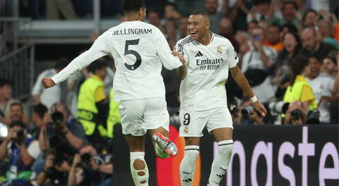 ¡Fiesta en el Bernabéu! Con gol de Mbappé, Real Madrid derrotó 3-1 al Stuttgart en su debut en la Champions League