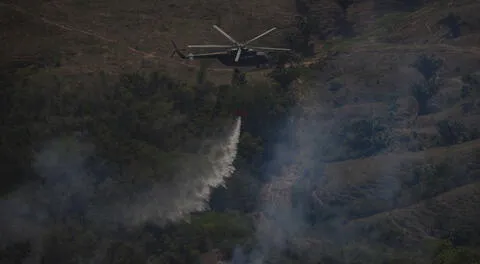 Continúan activos 25 incendios forestales y faltan más helibaldes