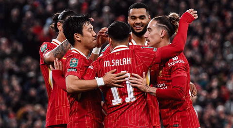 ¡Fiesta en Anfield! Liverpool goleó 5-1 a West Ham y accedió a los octavos de final de la Carabao Cup 2024