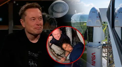 Elon Musk desafía a la NASA con nueva nave que rescatará a astronautas atrapados en la estación espacial hace 3 meses