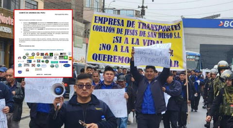 Gremios exigen al Congreso no aprobar proyecto de "terrorismo urbano" y derogar ley pro crimen organizado