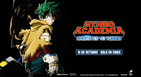 ¿Dónde ver 'My Hero Academia: Ahora es tu turno'?: mira la película en estos cines y plataformas en Perú