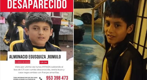 Pachacámac: Madre busca a su hijo menor de 12 años desaparecido hace una semana, fue visto por última vez en Los Olivos