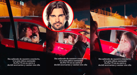 Juanes sorprende a fanática que cantaba su canción en el semáforo y su reacción eufórica se hizo viral