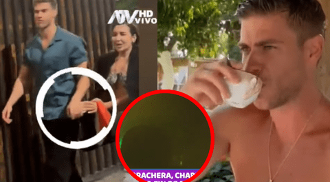 ¿Y Renato Rossini Jr.? Ale Fuller TOMA de la mano y se habría BESADO con galán español en camioneta, según 'Magaly TV'