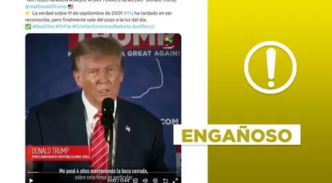 Donald Trump no negó ataque a las Torres Gemelas del 2001: discurso fue sacado de contexto