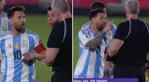 Lionel Messi 'explotó' contra el árbitro Daronco y le dijo de todo en el Argentina vs Paraguay