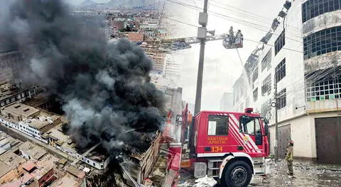 Cierran por dos semanas zonas afectadas por incendio en el Cercado de Lima