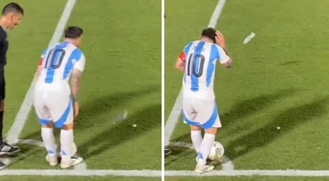 Lionel Messi casi recibe un botellazo en la cabeza: revelan video de la agresión a la 'Pulga'