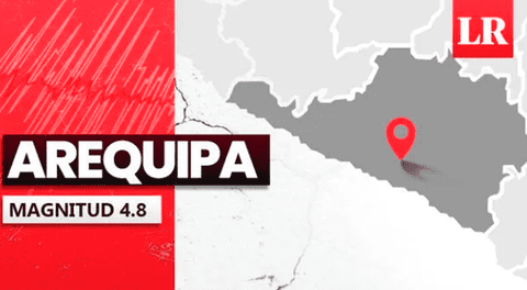 Temblor de magnitud 4.8 remeció Arequipa hoy, según IGP