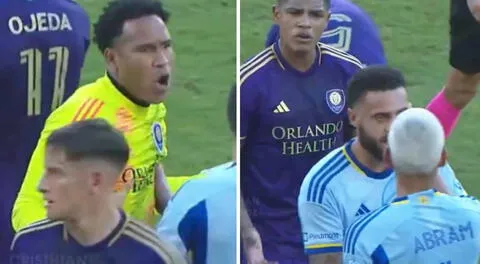 Pedro Gallese y Luis Abram tuvieron fuerte discusión en la MLS, pero Wilder Cartagena los separó