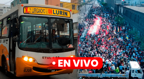 Gremio de transportistas realizaron movilización este 10 de diciembre: marcha avanzó desde plaza Dos de Mayo