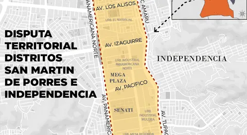 Conflicto territorial entre San Martín de Porres e Independencia: vecinos pelean por zona comercial desde hace 21 años