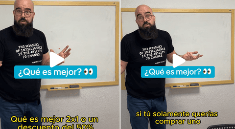 ¿Es mejor que te ofrezcan un 3x2 o que te dejen la segunda unidad al 50%? Matemático analiza y revela el truco de los supermercados