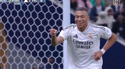 Kylian Mbappé anota golazo tras gran jugada de Vinicius: Real Madrid vence 1-0 a Pachuca por la Copa Intercontinental 2024