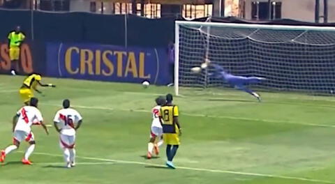 Paolo Doneda, arquero del AC Milan, se lució con un penal atajado en el Perú vs Ecuador Sub-20