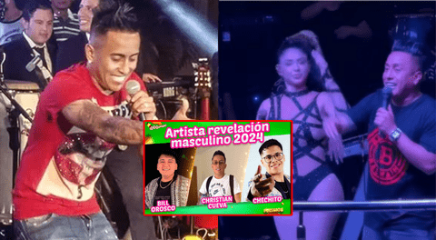 Christian Cueva sorprende al ser nominado como artista revelación de la cumbia: compite contra Bill Orosco y Chechito