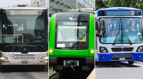 Horario de transporte público por Navidad 2024: Metropolitano, Metro de Lima y corredores complementarios