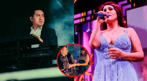 El curioso baile de Edwin Guerrero y su hermana Yrma en pleno concierto de Corazón Serrano que es viral en redes sociales