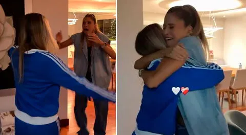 Anna Carina Copello rompió en llanto por conmovedor reencuentro con su hija tras 4 meses sin verla