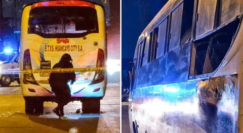 Lanzan explosivo a bus lleno de pasajeros en San Juan de Lurigancho: una mujer resultó herida