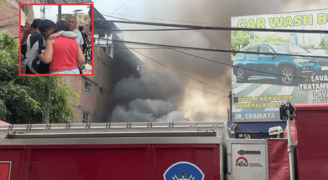 Breña: incendio de grandes proporciones afecta edificio y moviliza a 8 unidades de bomberos