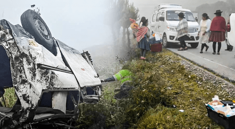 Combi cae a un abismo de 500 metros de profundidad y deja a una persona fallecida y varios heridos en Apurímac