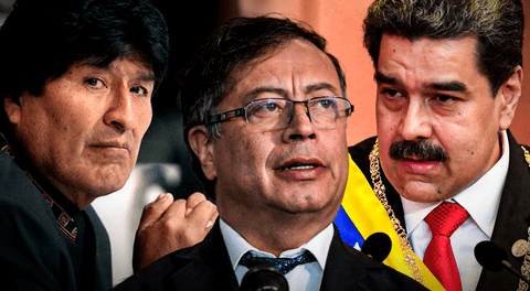 Nicolás Maduro y Evo Morales respaldan a Petro tras sanciones de EE.UU.: "Solidaridad ante las amenazas de Trump"