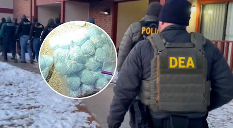 DEA incautó 130 mil pastillas de fentanilo en una casa de Denver y arrestó a 2 personas vinculadas a los cárteles de México