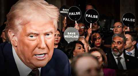 Donald Trump se reencuentra con el Congreso de Estados Unidos: demócratas protestaron contra el discurso