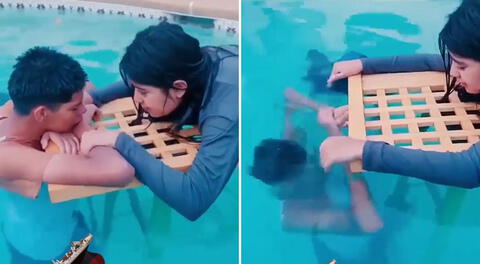 Recrean icónica escena del Titanic, pero singular detalle desata risas: “Denle un Óscar”