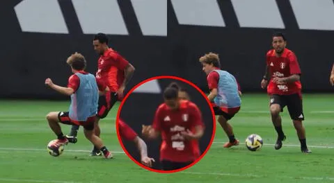 Sergio Peña mete increíble ‘huacha’ en trabajos de la selección peruana y deja impactado a Erick Noriega