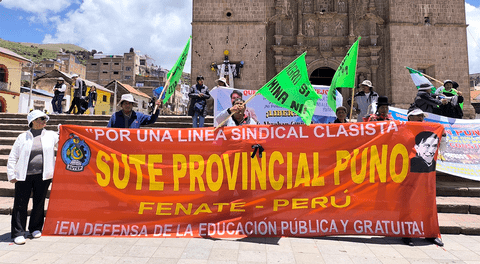 Puno: Sutep anuncia movilización para exigir derogatoria de ley que buscaría frenar protestas contra el Gobierno de Dina Boluarte